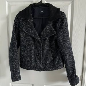 Gap navy snap jacket, size small